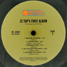 Laden Sie das Bild in den Galerie-Viewer, ZZ Top : ZZ Top&#39;s First Album (LP, Album, RE, 180)
