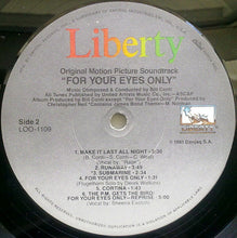 Load image into Gallery viewer, Bill Conti : For Your Eyes Only (Original Motion Picture Soundtrack) (LP, Album, Win)
