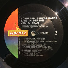 Load image into Gallery viewer, Jan &amp; Dean : Command Performance (LP, Album, Mono, Mon)
