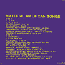 Load image into Gallery viewer, Material : American Songs (12")
