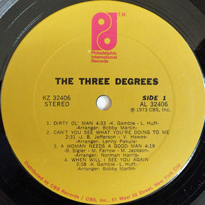 The Three Degrees : The Three Degrees (LP, Album, Gat)