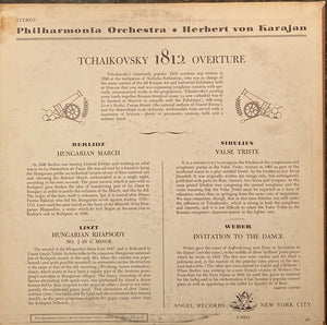 Herbert von Karajan, Philharmonia Orchestra : Overture 1812 (LP, Comp, Blu)