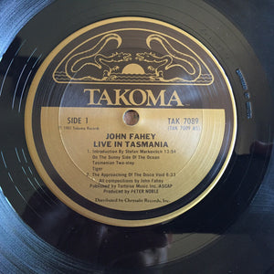John Fahey : Live In Tasmania (LP, Album)