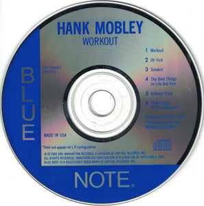 Hank Mobley : Workout (CD, Album, RE)
