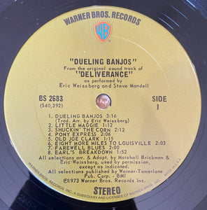 Eric Weissberg And Steve Mandell : Dueling Banjos From The Original Motion Picture Soundtrack Deliverance And Additional Music (LP, Album, Comp, San)