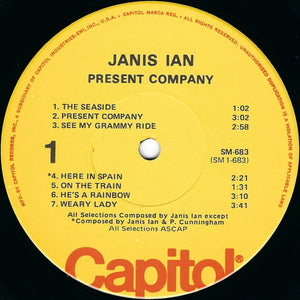 Janis Ian : Present Company (LP, Album, RE)