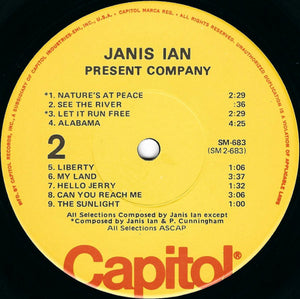 Janis Ian : Present Company (LP, Album, RE)