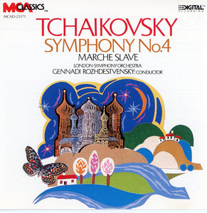 Pyotr Ilyich Tchaikovsky, London Symphony Orchestra, Gennadi Rozhdestvensky : Symphony No. 4 / Marche Slave (CD)