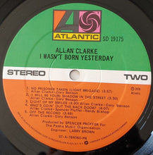 Load image into Gallery viewer, Allan Clarke : I Wasn't Born Yesterday (LP, Album)
