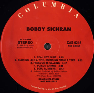 Bobby Sichran : From A Sympathetical Hurricane (LP, Album, Promo)