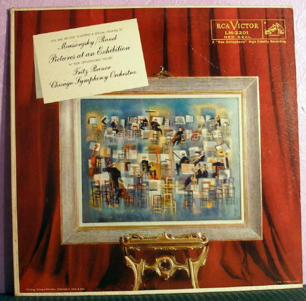 Moussorgsky* / Ravel* - Fritz Reiner, Chicago Symphony Orchestra : Pictures At An Exhibition (LP, Album, Mono)