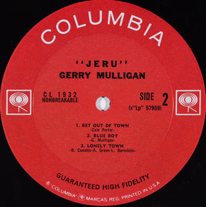 Gerry Mulligan : Jeru (LP, Album, Mono, Hol)