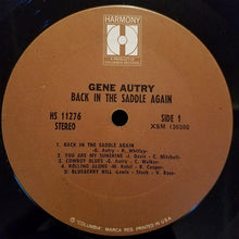 Laden Sie das Bild in den Galerie-Viewer, Gene Autry : Back In The Saddle Again (LP, Comp, Ter)
