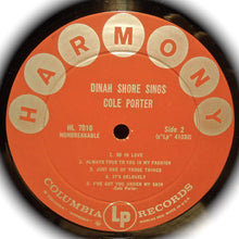 Charger l'image dans la galerie, Dinah Shore : Sings Cole Porter And Richard Rodgers (LP, Album)
