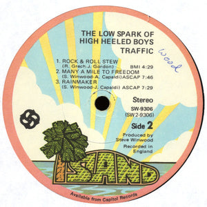 Traffic : The Low Spark Of High Heeled Boys (LP, Album, Los)