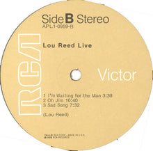 Laden Sie das Bild in den Galerie-Viewer, Lou Reed : Lou Reed Live (LP, Album, RE)

