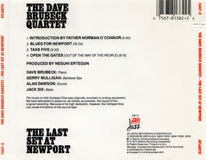 The Dave Brubeck Quartet : The Last Set At Newport (CD, Album, RE, RP)