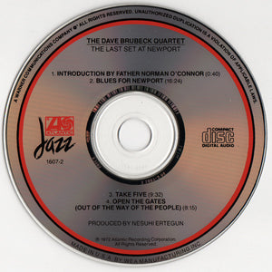 The Dave Brubeck Quartet : The Last Set At Newport (CD, Album, RE, RP)