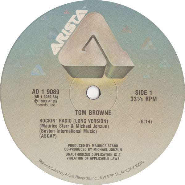 Tom Browne : Rockin' Radio (12