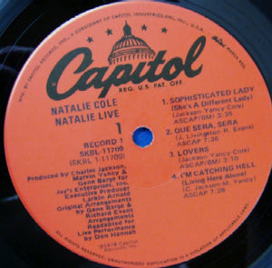 Natalie Cole : Natalie ... Live! (2xLP)