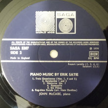 Laden Sie das Bild in den Galerie-Viewer, Erik Satie, John McCabe (2) : Piano Music By Erik Satie (LP, Album)
