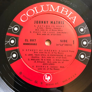 Johnny Mathis : Johnny Mathis (LP, Album, Mono)