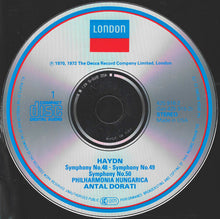 Laden Sie das Bild in den Galerie-Viewer, Joseph Haydn - Antal Dorati, Philharmonia Hungarica : The Symphonies N°s 48-59 (4xCD, Comp, RM)
