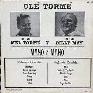 Mel Tormé With Billy May : Olé Tormé (LP, Album, Mono)