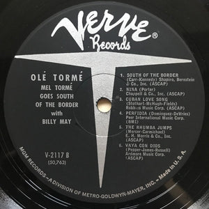 Mel Tormé With Billy May : Olé Tormé (LP, Album, Mono)