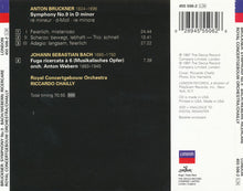 Load image into Gallery viewer, Anton Bruckner, Riccardo Chailly, Royal Concertgebouw Orchestra* : Bruckner - Symphony No. 9; Bach/Webern - Ricercare (CD, Album)
