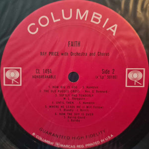 Ray Price : Faith... (LP, Album, Mono, RP)