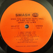 Load image into Gallery viewer, Jerry Lee Lewis : Sings The Country Music Hall Of Fame Hits Vol. 1 (LP, Ind)
