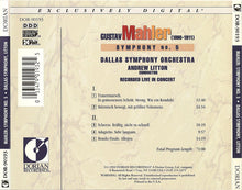 Charger l&#39;image dans la galerie, Gustav Mahler - Dallas Symphony Orchestra, Andrew Litton : Symphony No. 5 (CD, Album)
