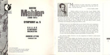 Charger l&#39;image dans la galerie, Gustav Mahler - Dallas Symphony Orchestra, Andrew Litton : Symphony No. 5 (CD, Album)
