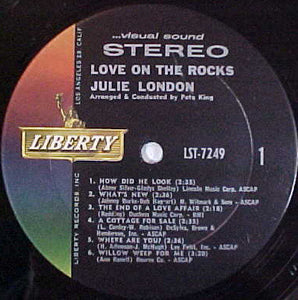 Julie London : Love On The Rocks (LP, Album)