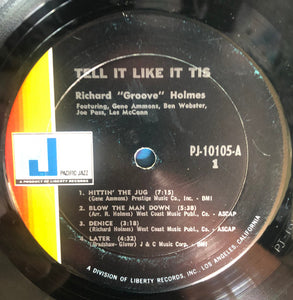 Richard "Groove" Holmes : Tell It Like It Tis (LP, Mono, Gat)