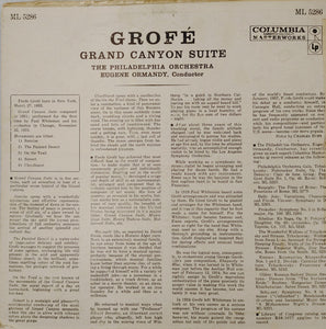 Grofé*, Eugene Ormandy / The Philadelphia Orchestra : Grand Canyon Suite (LP, Album)