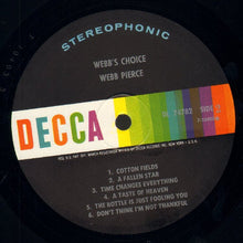 Load image into Gallery viewer, Webb Pierce : Webb's Choice (LP, Album, Pin)

