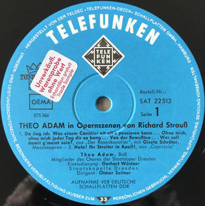 Theo Adam : In Opernszenen Von Richard Strauss (LP)