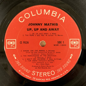 Johnny Mathis : Up, Up And Away (LP, Album, Ter)