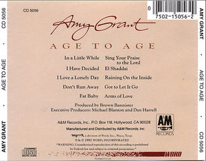 Amy Grant : Age To Age (CD, Album, RE, Mad)