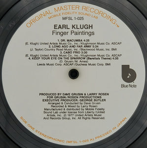 Earl Klugh : Finger Paintings (LP, Album, Ltd, RE, RM)