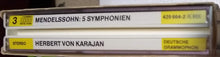 Load image into Gallery viewer, Mendelssohn* / Berliner Philharmoniker, Karajan* : 5 Symphonien (3xCD, RE, RM + Box, Comp)
