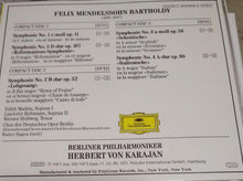 Load image into Gallery viewer, Mendelssohn* / Berliner Philharmoniker, Karajan* : 5 Symphonien (3xCD, RE, RM + Box, Comp)
