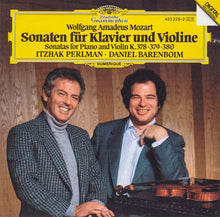 Load image into Gallery viewer, Wolfgang Amadeus Mozart, Itzhak Perlman, Daniel Barenboim : Sonaten Für Klavier Und Violine = Sonatas For Piano And Violin K. 378 • 379 • 380  (CD, Album)
