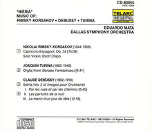 Charger l&#39;image dans la galerie, Rimsky-Korsakov*, Debussy* - Turina*, Eduardo Mata, Dallas Symphony Orchestra : Ibéria (Capriccio Espagnol, Op. 34 / Ibéria / Orgía) (CD)
