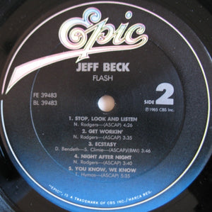 Jeff Beck : Flash (LP, Album, Car)