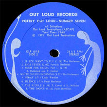 Laden Sie das Bild in den Galerie-Viewer, Various : Poetry Out Loud — Number Seven (LP, Comp)
