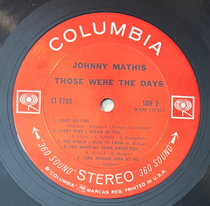 Johnny Mathis : Those Were The Days (LP, Album, San)