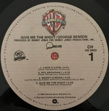 Charger l&#39;image dans la galerie, George Benson : Give Me The Night (LP, Album, Club, SRC)
